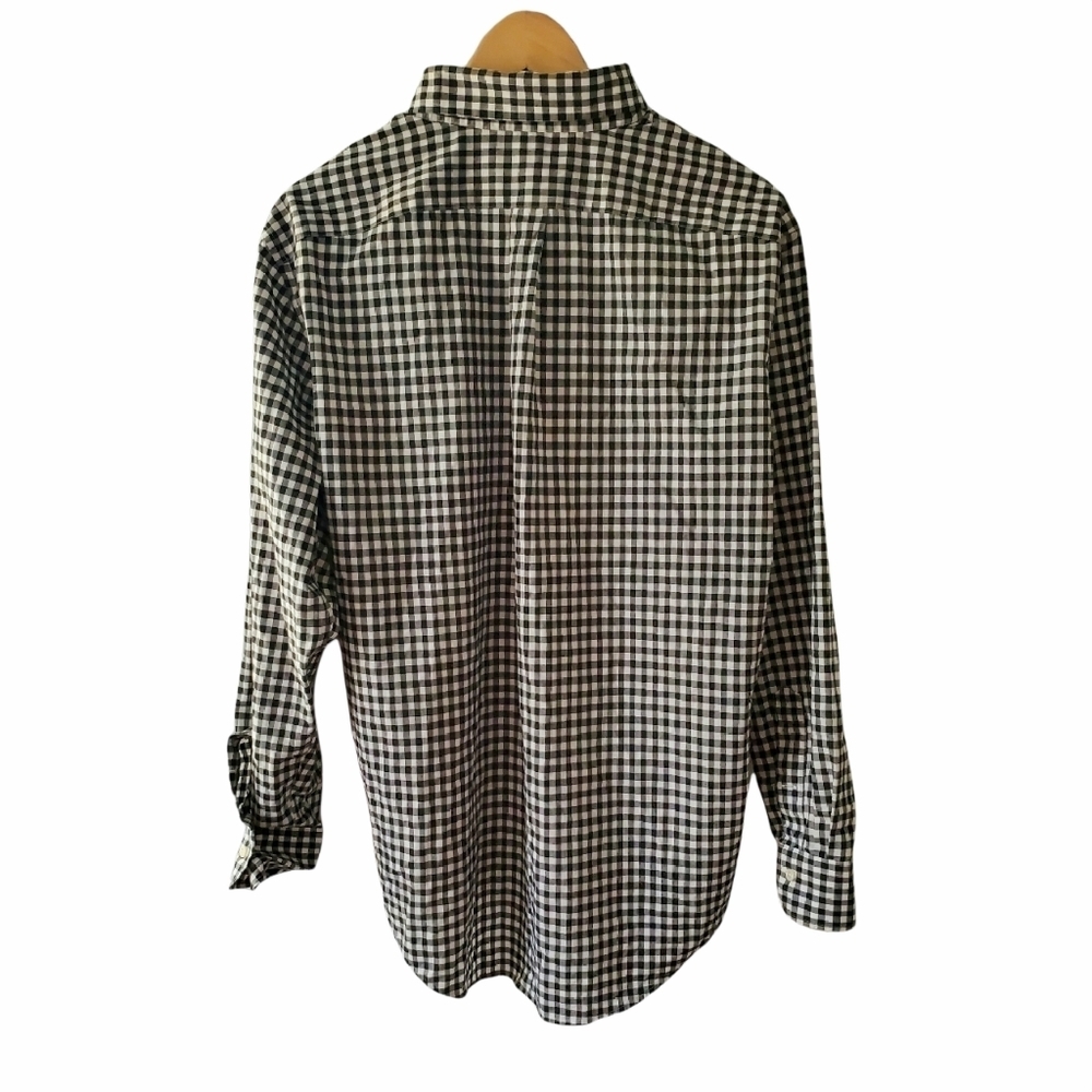 Ralph Lauren Black and White Gingham Oxford 16.5 - Picture 2 of 3